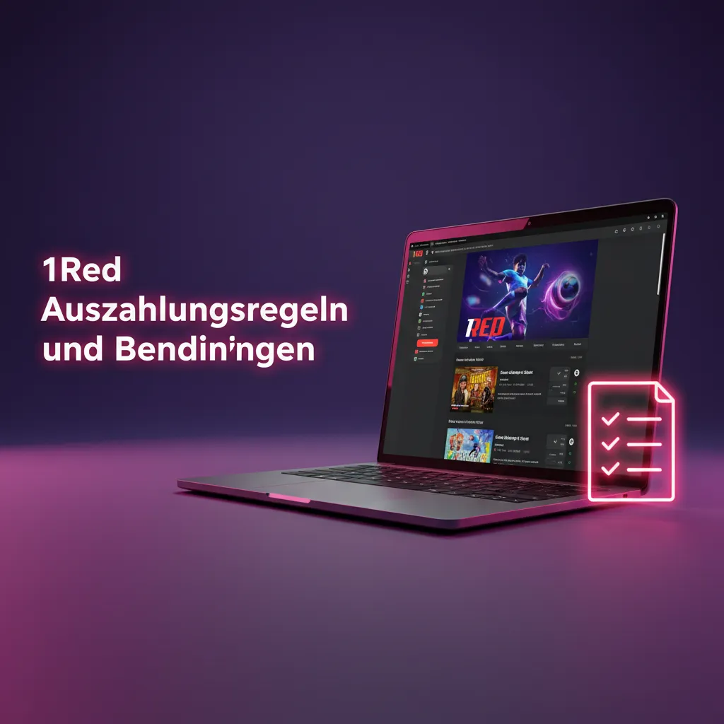 1Red DE Auszahlungsregeln: KYC nötig, gleiche Methode, Bonus-Umsatz, Limits 20–5.000 €, EUR, Kontoname muss übereinstimmen.