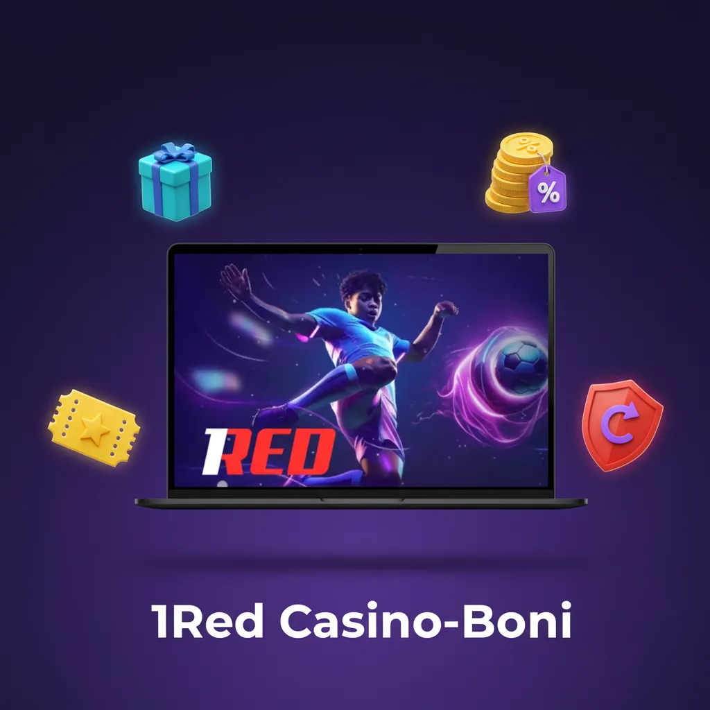 1Red Casino-Boni Übersicht: Slots-Reload 40% bis 100€, 40 Freispiele, 10% Live-Cashback, Drops & Wins Turniere.