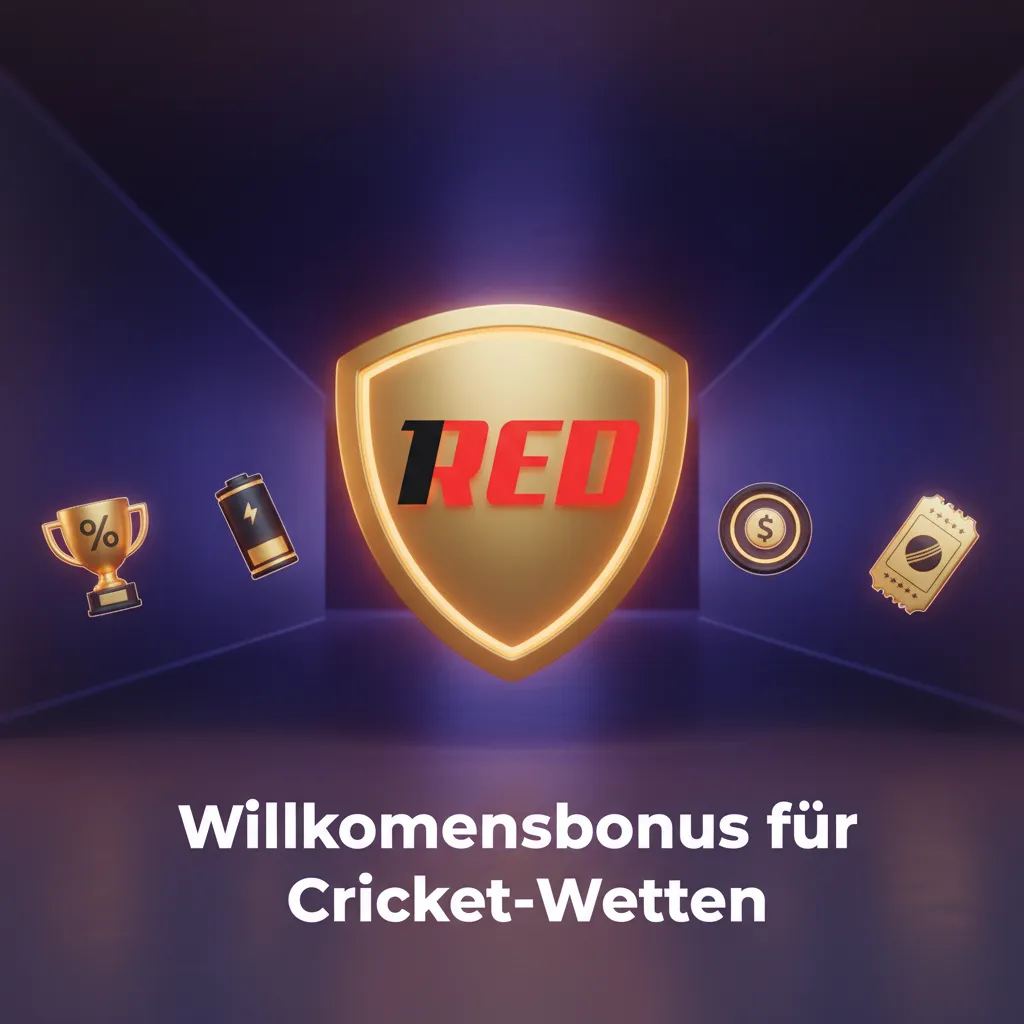 Cricket-Wetten Willkommensbonus: 50% Freebet bis 100 €, min. 10 € Einzahlung, Pre-Match & Live, gültig 7 Tage, kein Code.