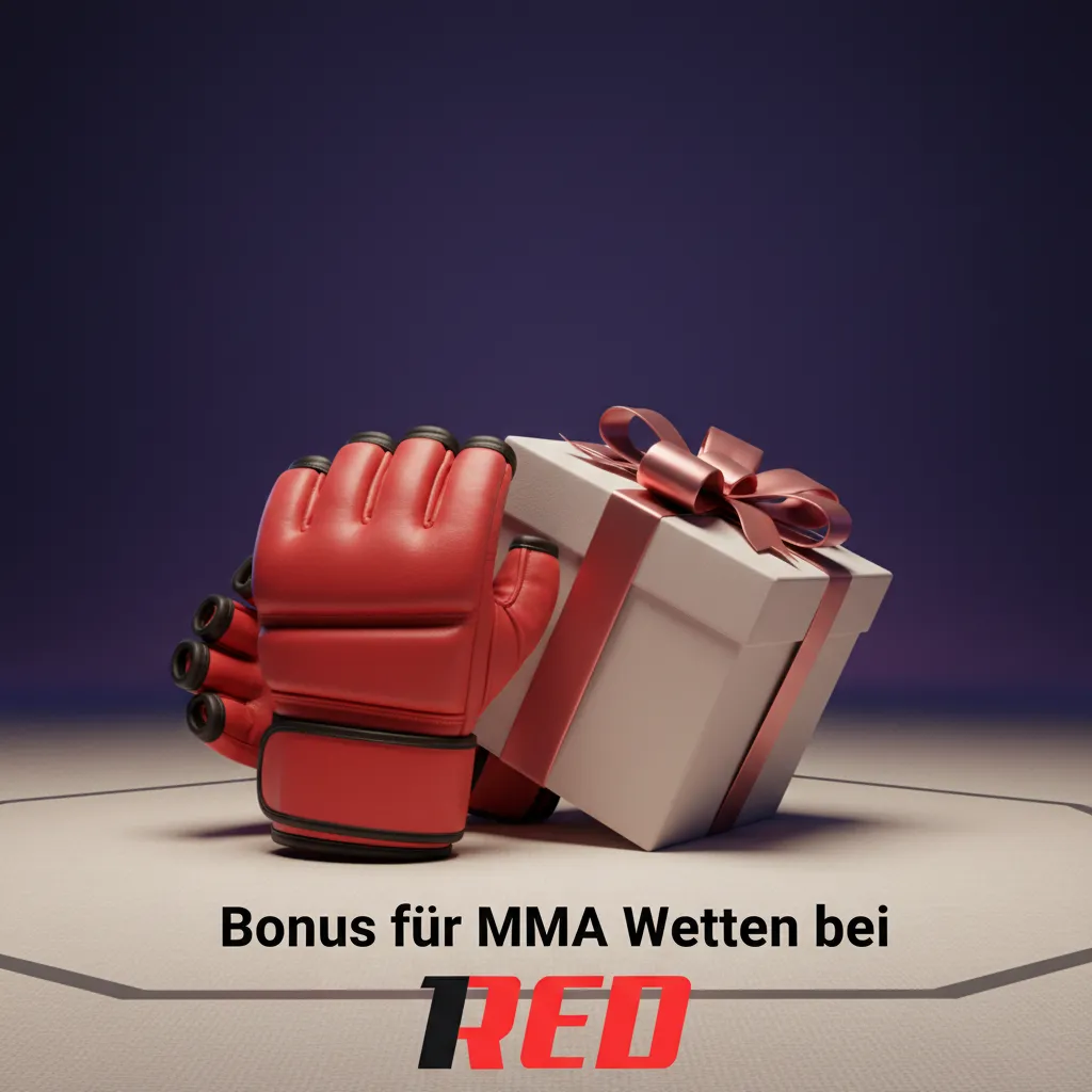Bonus für MMA Wetten bei 1Red: 100% bis 100 €, Mindestquote 1,80, 5x Rollover in 14 Tagen