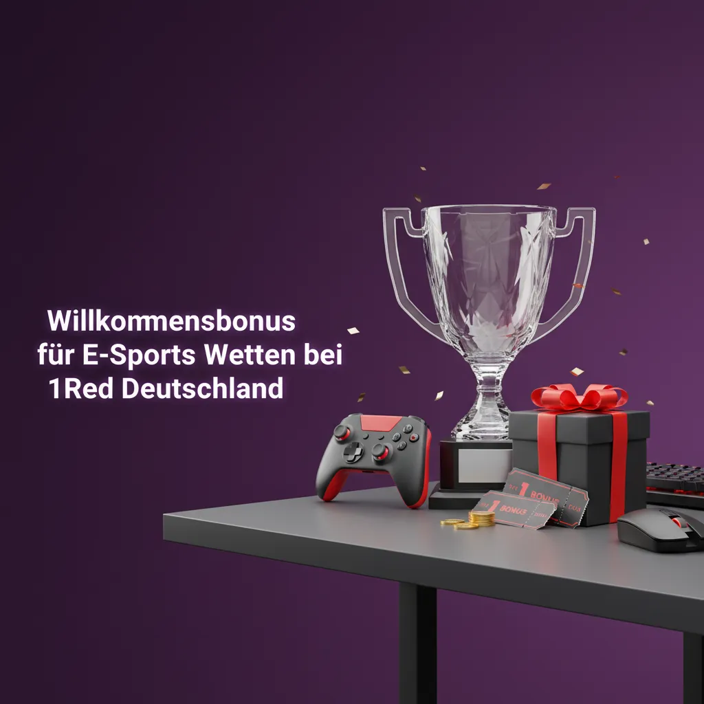 Promo-Banner: 1Red Deutschland Willkommensbonus für E‑Sports Wetten – 50% auf erste Einzahlung bis 100 €