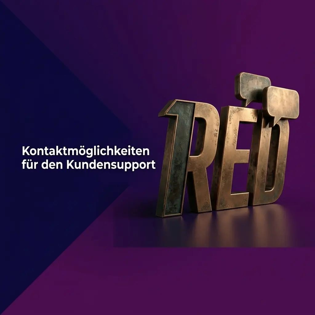 1Red Kundensupport Kontaktmöglichkeiten: Live-Chat, E-Mail und Kontaktformular für Hilfe rund um die Uhr