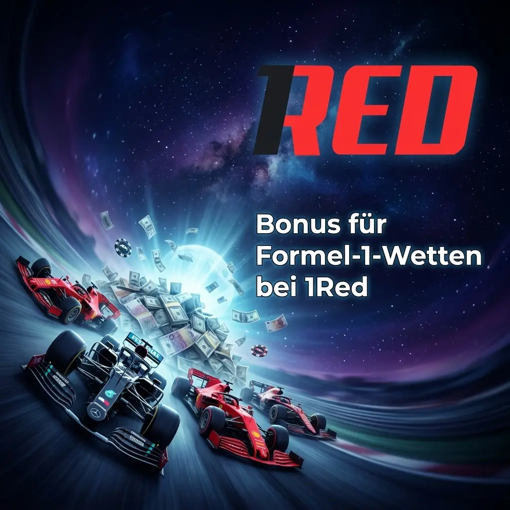 1Red Willkommensbonus für Formel-1-Wetten auf Grand-Prix-Märkte wie Rennsieger und Weltmeisterwetten