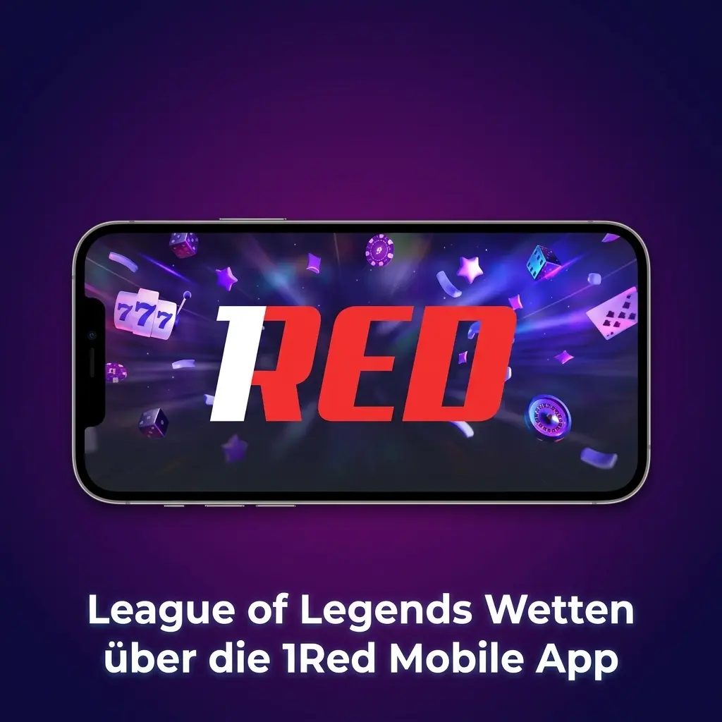 League of Legends Wetten mit der 1Red Mobile App auf iOS und Android für eSports-Wetten unterwegs