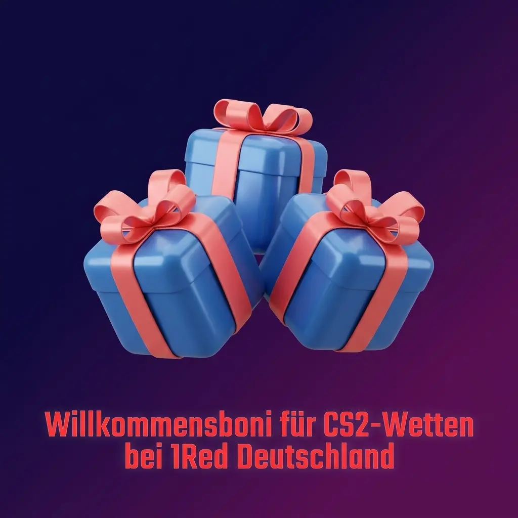1Red Willkommensbonus: 50% Ersteinzahlungsbonus bis 100 EUR und Freebet für CS2-Wetten in Deutschland